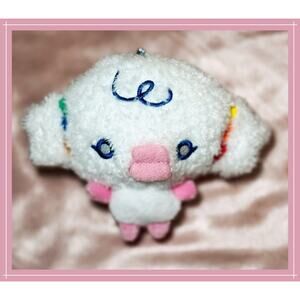 Japan Sanrio Tamagotchi Mascot Woopatchi × Cogimyun Plush Keychain Charm Bandai